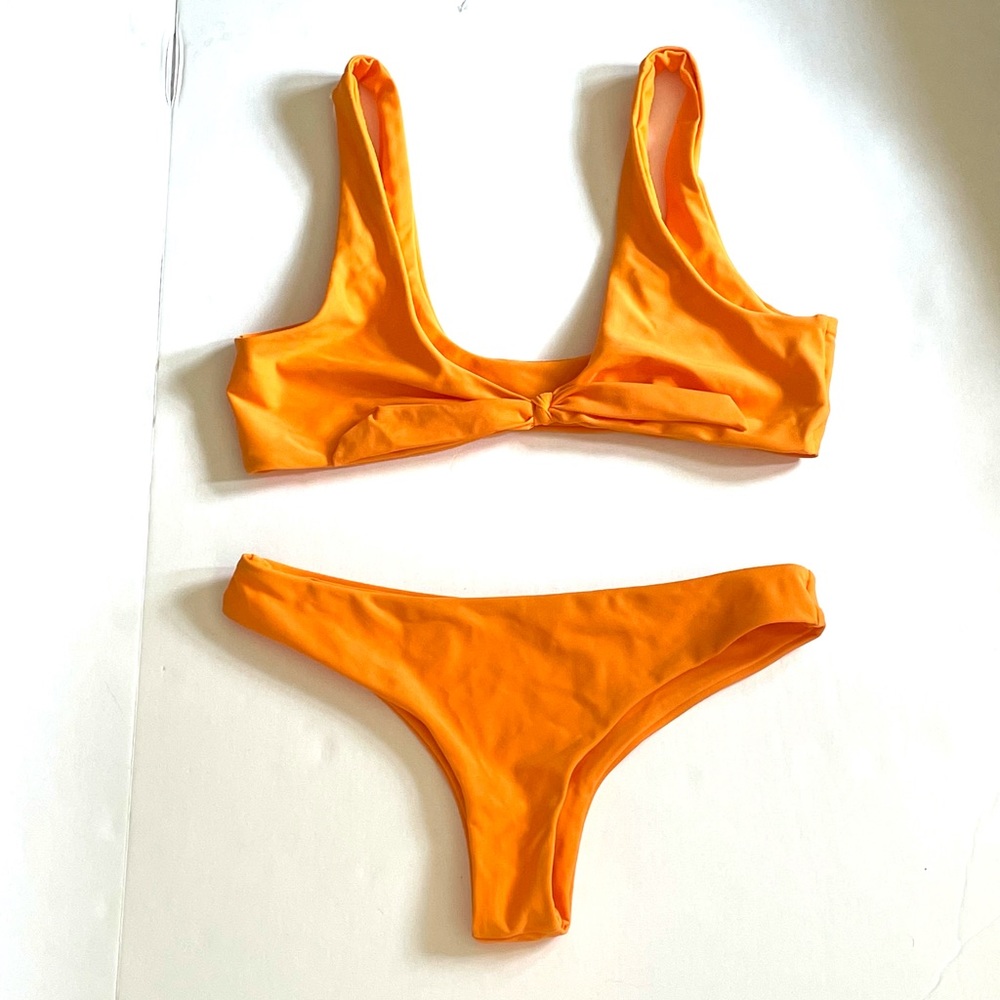 Shein Orange Bikini Top & Bottom
